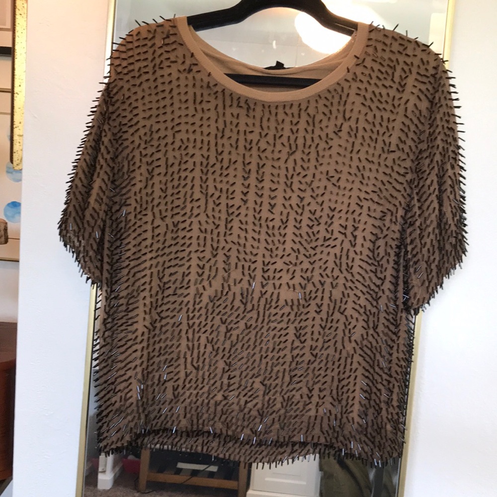 Lg silk and wool Porcupine top J. Crew Collection